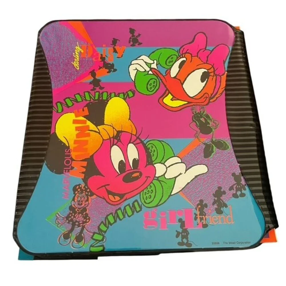 Vintage 1990s Mead Disney Notefolio New